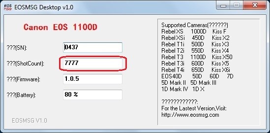 ¿Cómo averiguar el kilometraje de una cámara Canon y Nikon, cómo verificar el kilometraje de una cámara a través del software?