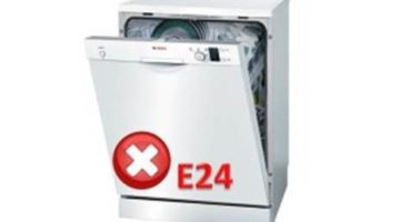 Felsökning e24 i diskmaskinen