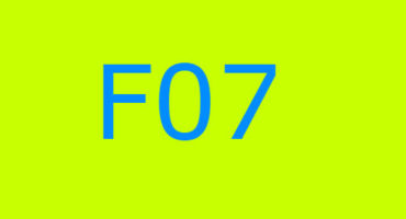 رمز الخطأ F07 في الغسالة Indesit